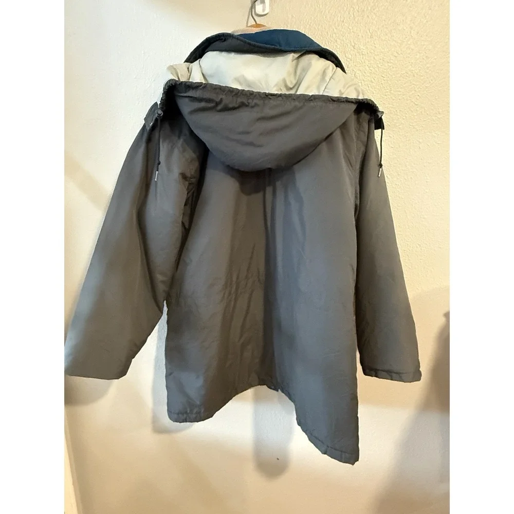 LL Bean Penobscot‎ Parka Mens Large Gray Blue Vintage Hooded Winter Jacket Coat